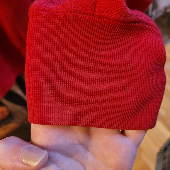 Dickies Y2k Red Crewneck Sweatshirt Horseshoe Logo - S - Picture 7 of 8